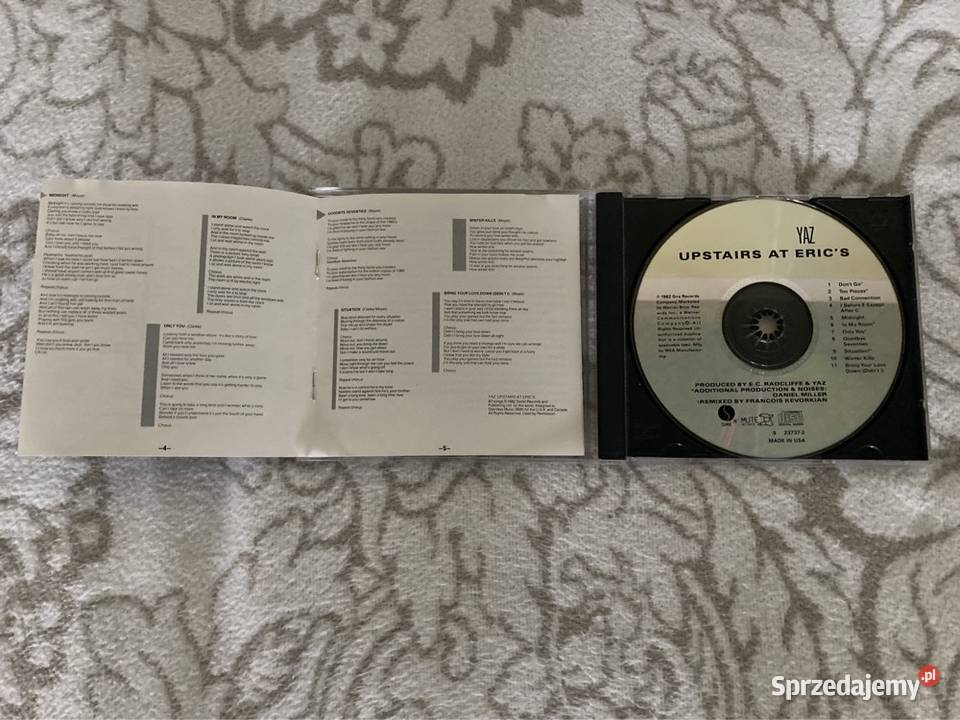 Płyta CD Yaz Upstairs At Erics Klasyka 1 Lata 80 śląskie Czerwionka-Leszczyny