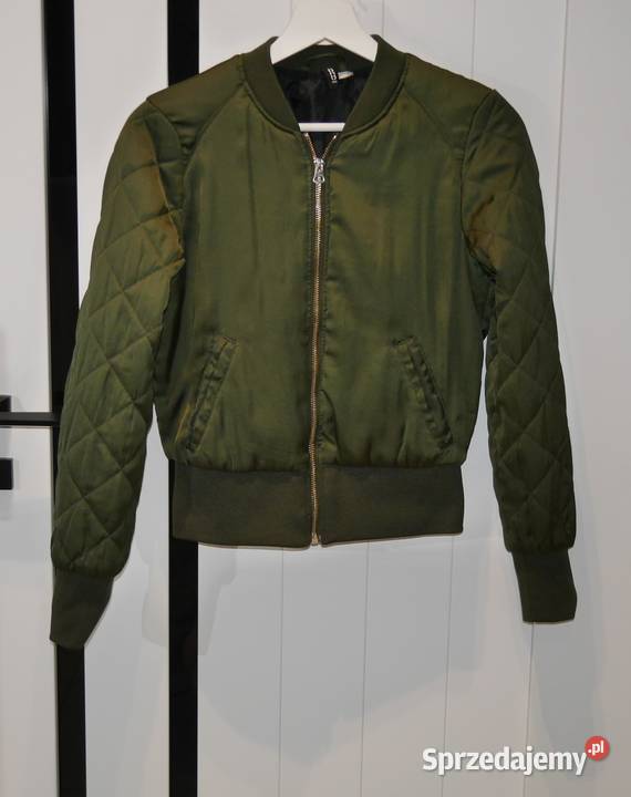HM świetna bomberka khaki 36 S Rozmiar 36(S) Wrocław