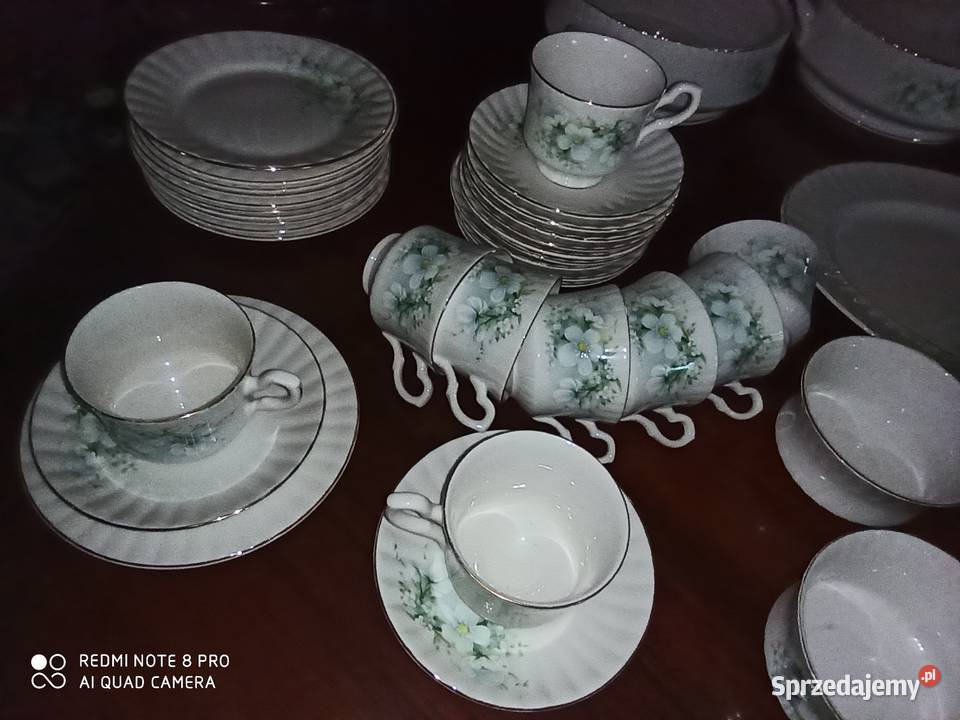 Filiżanka do kawy z talerzykiem deserowym Royal Porcelana i szkło Gdańsk sprzedam