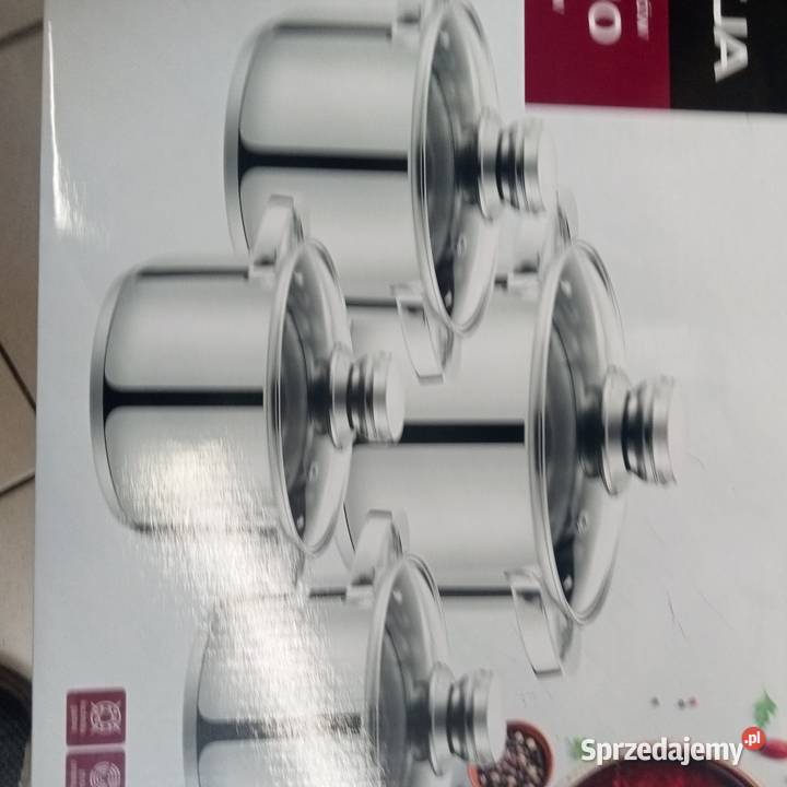 Komplet 4 garnków z pokrywkami milano Pozostałe Sosnowiec sprzedam