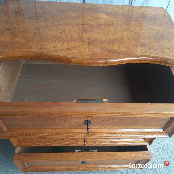 stylowa drewniana komoda z szufladami wysoki Byczyna