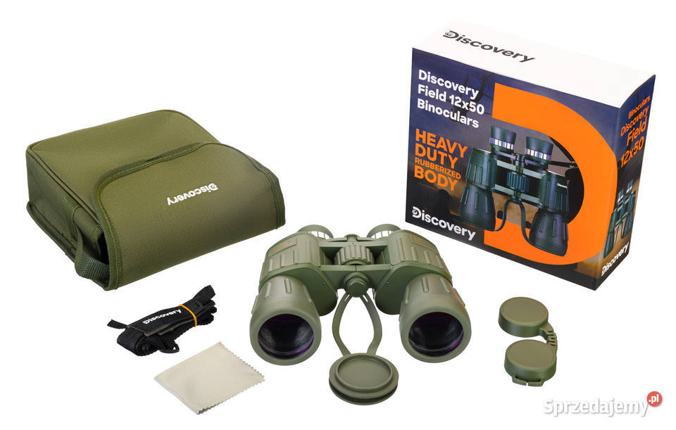 Lornetka Levenhuk Discovery Field 12x50 zestaw Warszawa sprzedam