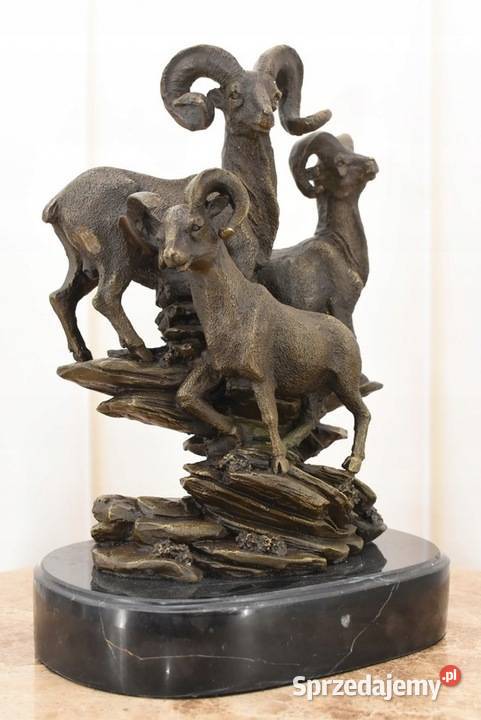 Rodzina Muflonów Na Skale Muflon Kozica Figura Kraków sprzedam