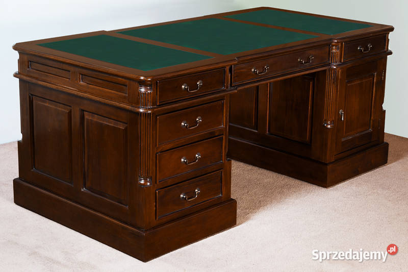 Biurko styl angielski dwustronne gabinetowe 150 Września