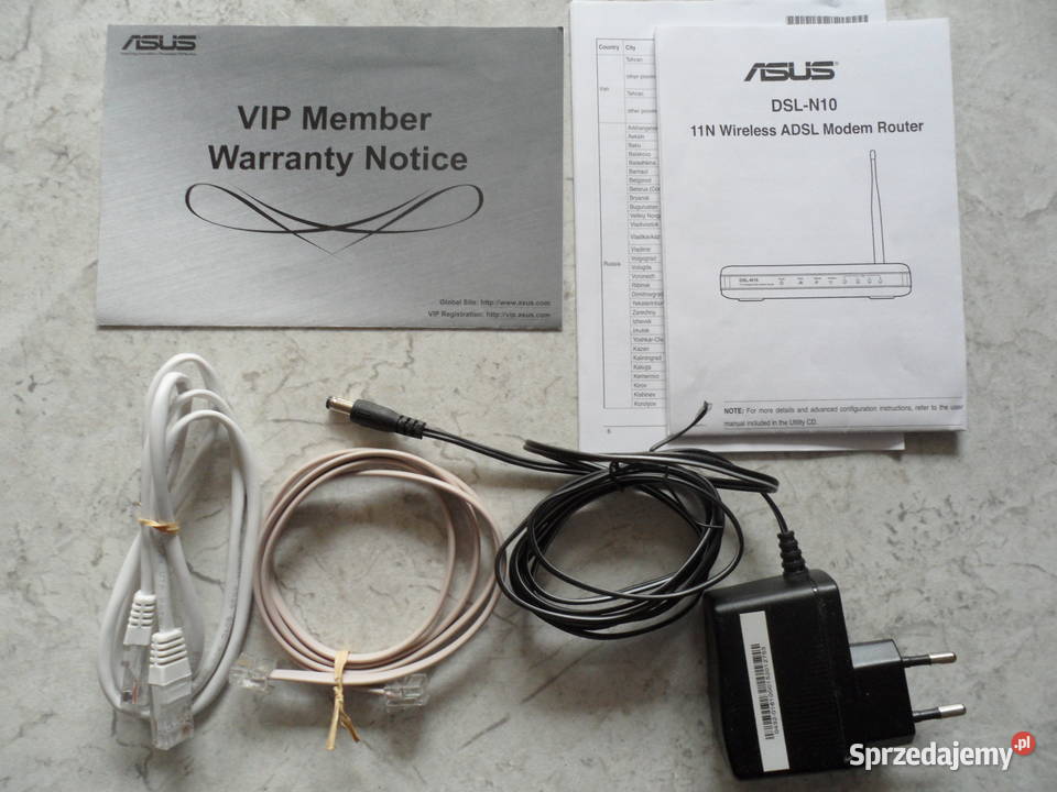 modem router ASUS DSLN10 ADSL internet wifi
