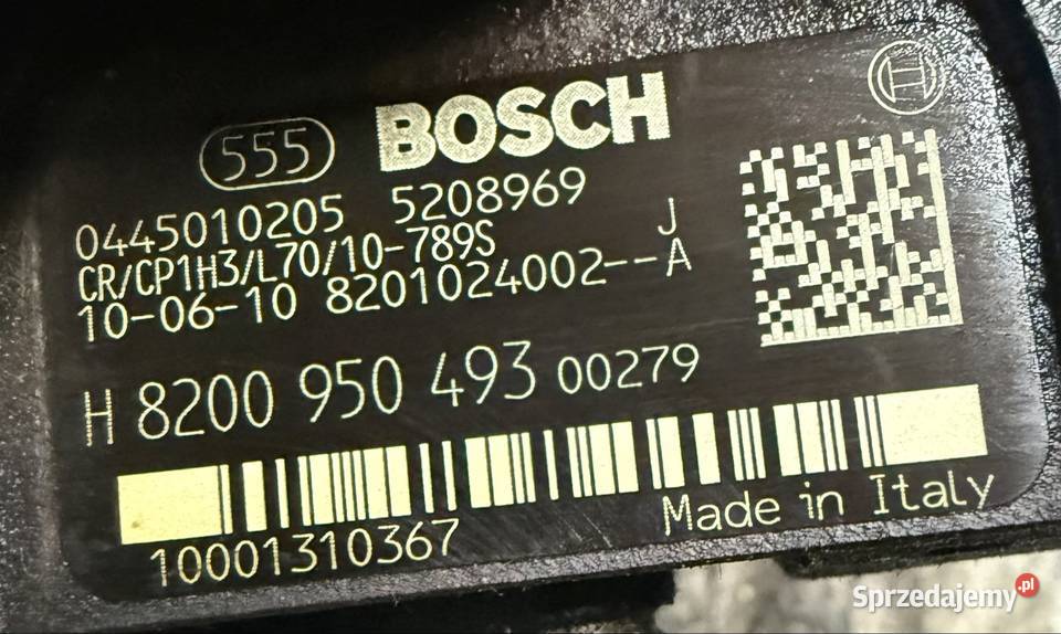 Pompa Wtryskowa Wysokiego Ciśnienia Renault dostawcze śląskie