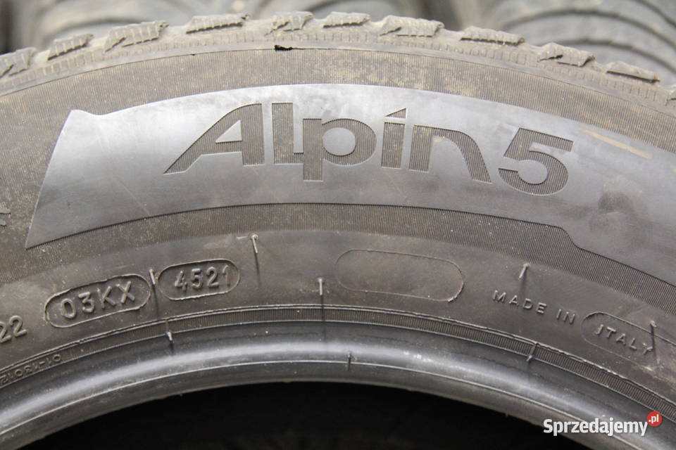Opony zimowe 21565 R17 2021 Michelin Alpin5 4 Lublin sprzedam