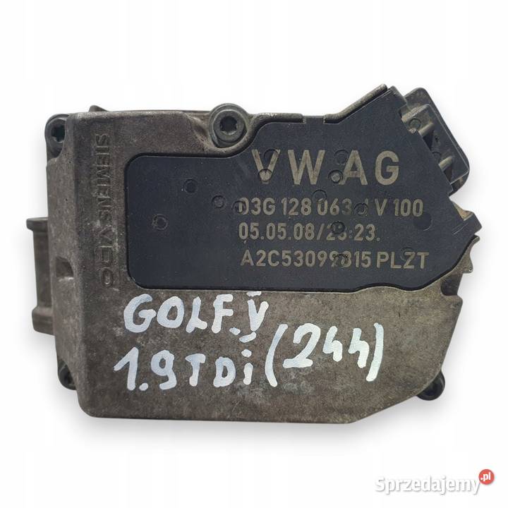 PRZEPUSTNICA Volkswagen Golf V 19 TDI 03G128063J osobowe Nadkola Chełm sprzedam