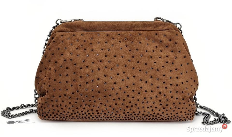 Torebka Listonoszka Kopertówka Cynamonowy Brąz