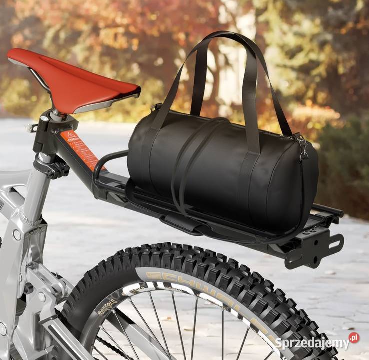 Bagażnik do roweru torba aluminium czarny
