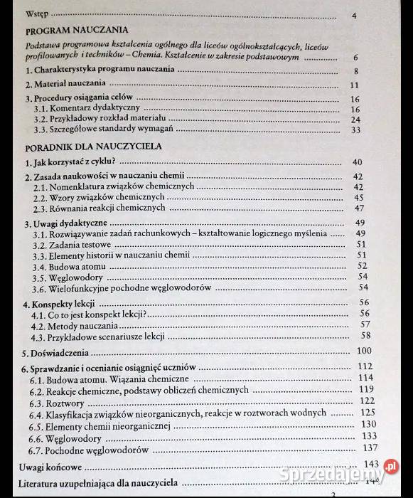 Chemia Poradnik i program Zakres podst M M