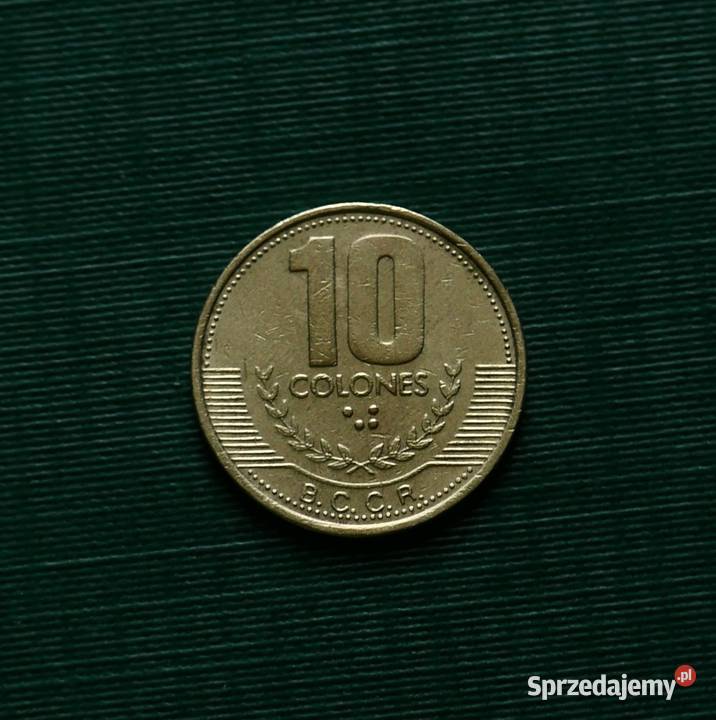 KOSTARYKA 10 colonów 1999r śląskie Gliwice