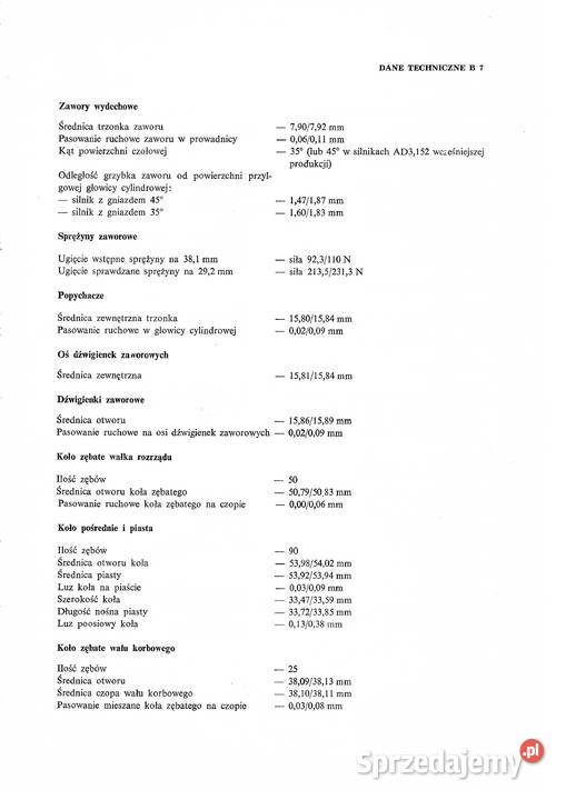 instrukcja PERKINS AD3152 UR C 3603P MF 255 Stalowa Wola