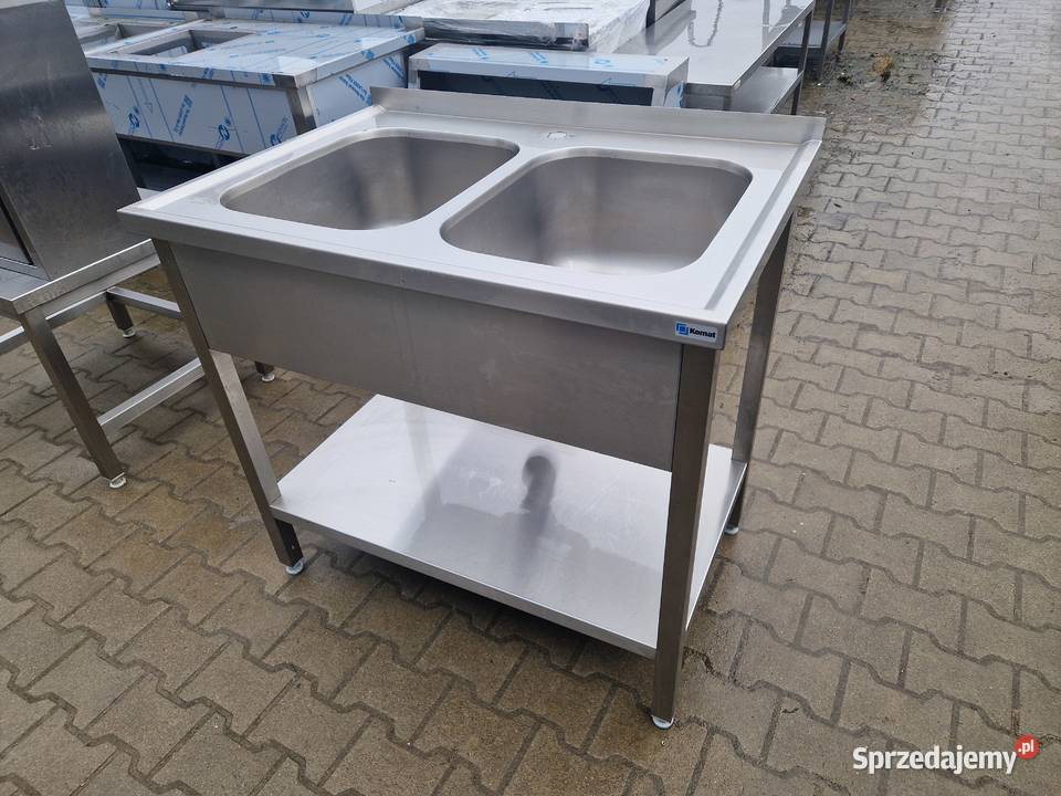 Zlew Gastronomiczny 2 Komorowy Z Półką 1007085 Ostrów Wielkopolski