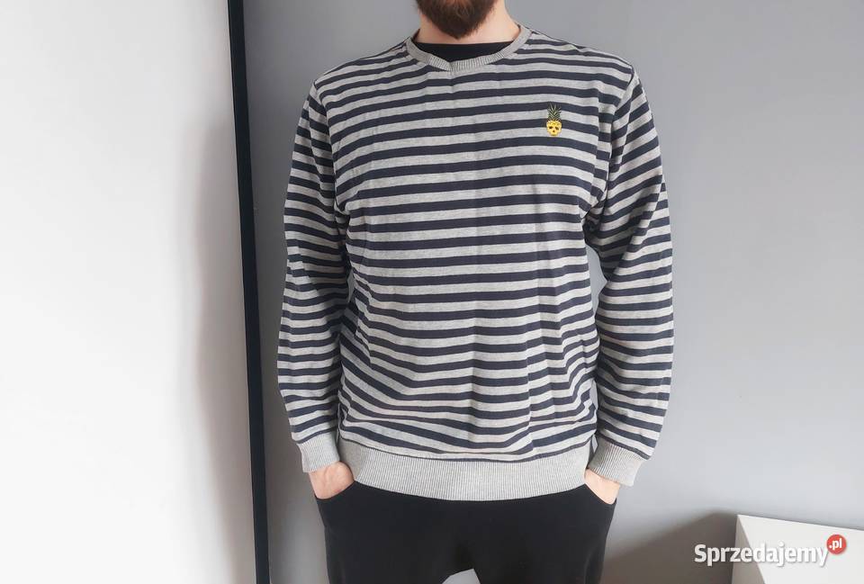 bluza męska Blend L Answear paski granatowoszare Poznań