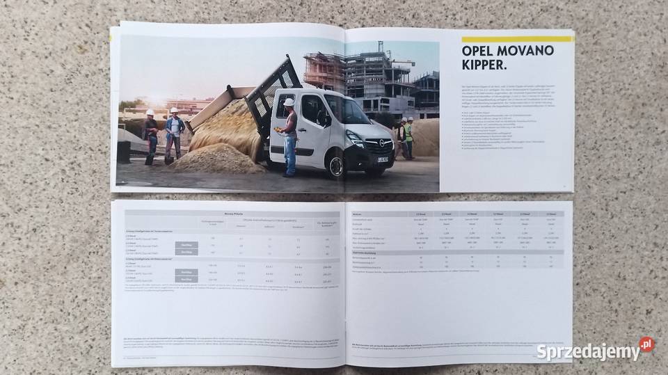 OPEL Movano Prospekt motoryzacja, transport śląskie sprzedam