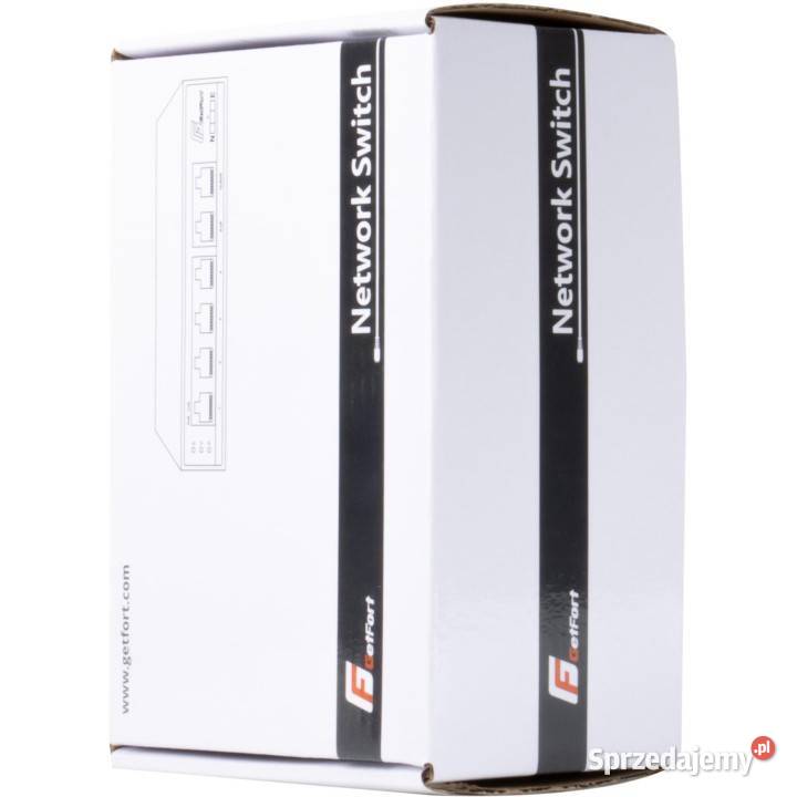 SWITCH POE GETFORT 4FE x POE 2FE UPLINK 65W Internet i komunikacja