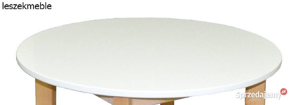 STÓŁ OKRĄGŁY FI 90 DREWNIANY DĄB BIAŁY ŁAWA warmińsko-mazurskie Tołkiny