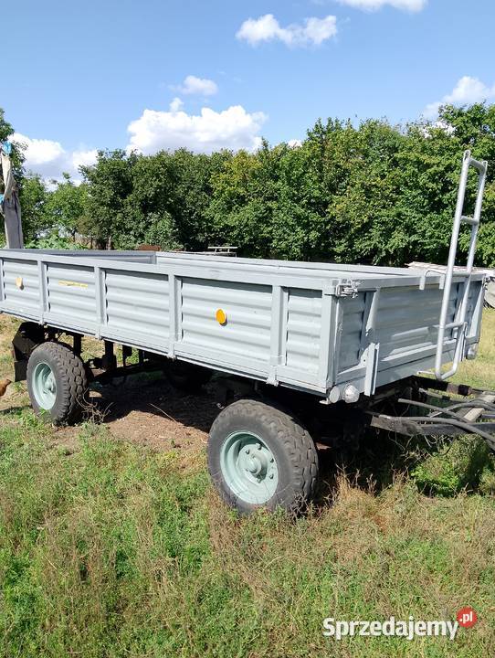 Przyczepa rolnicza D45 4tony wywrotka na 2 Przyczepy rolnicze Tomaszów Mazowiecki
