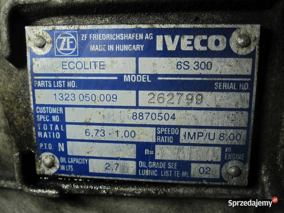 IVECO 28 JTD HPI 814043S 125 Manualna skrzynia Kielce