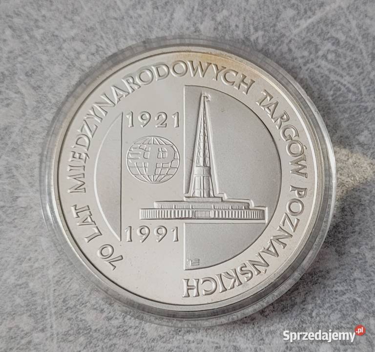 H19 POLSKA III RP srebro 200 000 Złotych 1991 r Łask