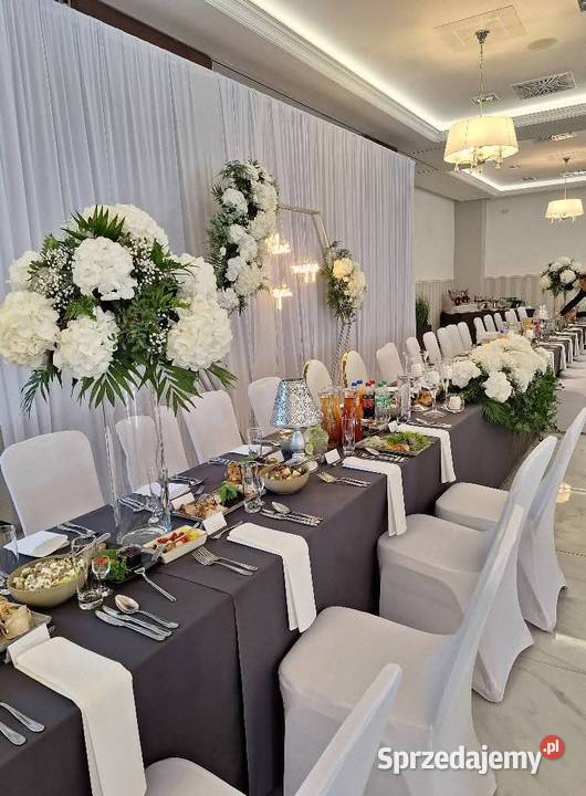 Dekoracja kościoła i sali na wesele i ślub Gorzyce