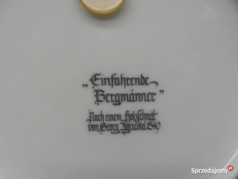 Talerz dekoracyjny z rysunkiem przedstawiającym Raszków