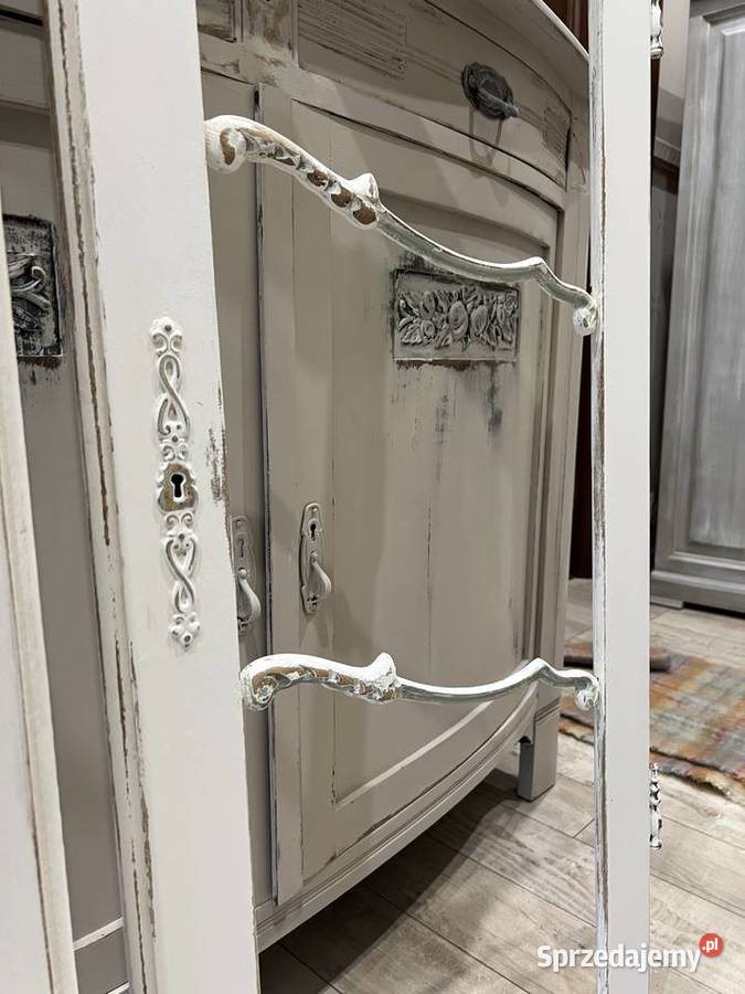 Dwa panele stare drzwiczki drewniane Żary