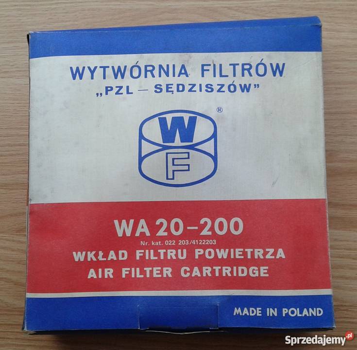 Wkład Filtru Powietrza PZL Sędziszów WA 20200 osobowe Filtry Gliwice