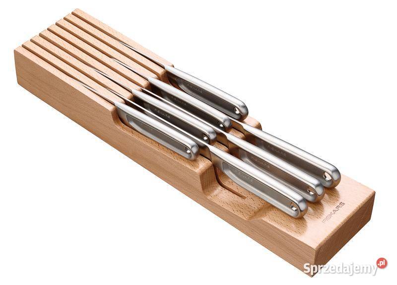 Drewniany blok na noże do szuflady FISKARS