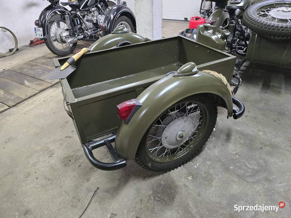 Przyczepka motocyklowa replika Dniepro 600 Burtowe i plandeki sprzedam