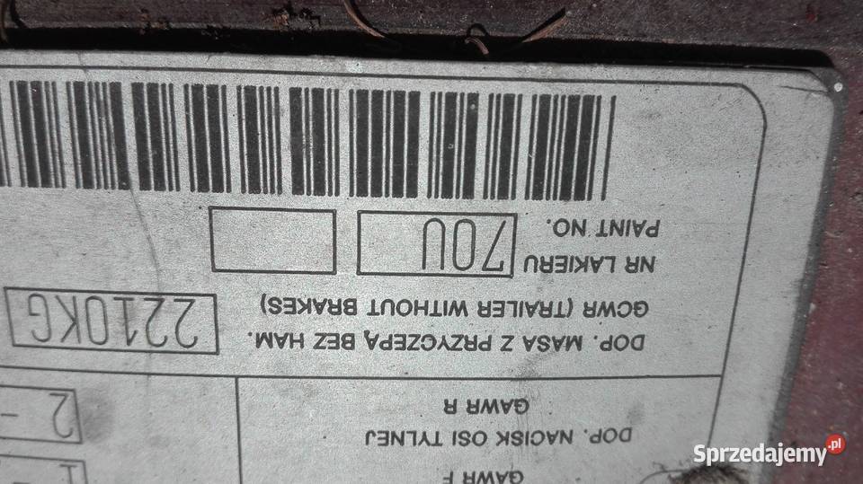 Polonez maska 70 u caro atu kombi przod mazowieckie Suskowola