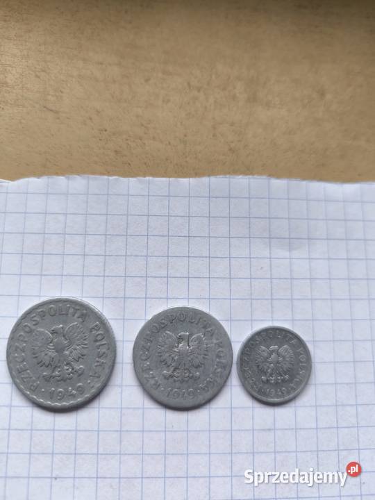 Monety okresu PRL bez znaku mennicy kilka sztuk łódzkie Radomsko sprzedam