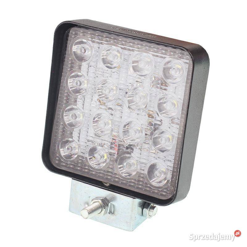 LAMPA ROBOCZA LEDOWA PROSTOKĄTNA 16 LED BEZ