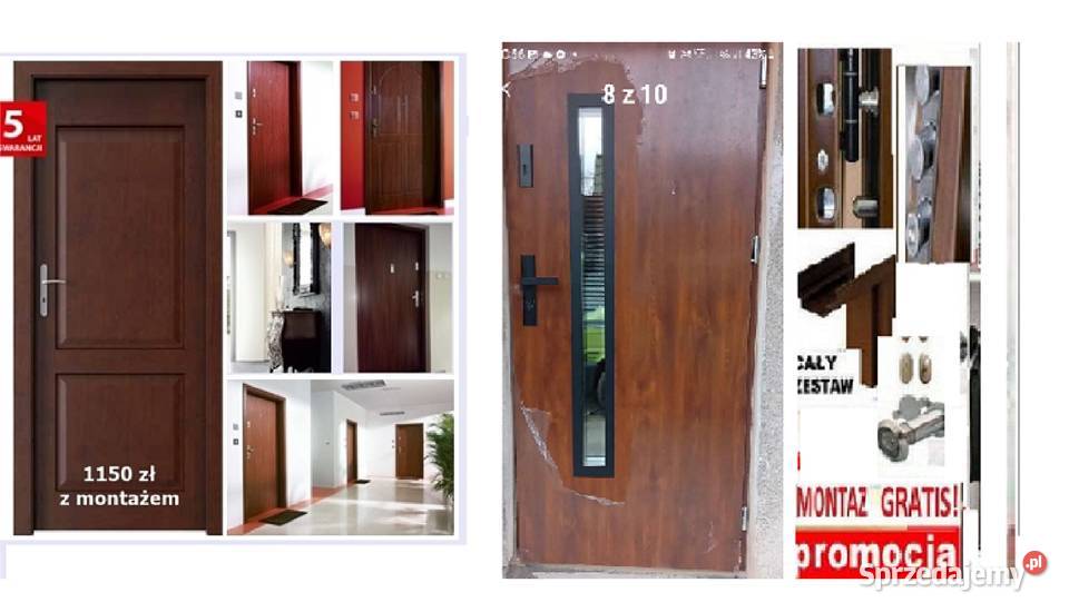 Drzwi wewnątrzklatkowe zewnętrzne wejściowe śląskie