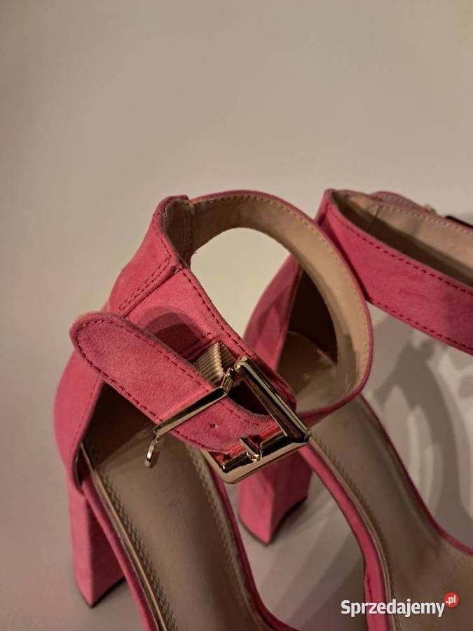różowe zamszowe buty mohito raz założone stan Sandomierz sprzedam