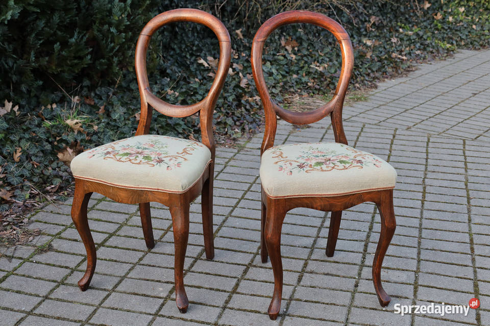 Para krzeseł krzesła Ludwik gobelin do renowacji Dobrzany sprzedam