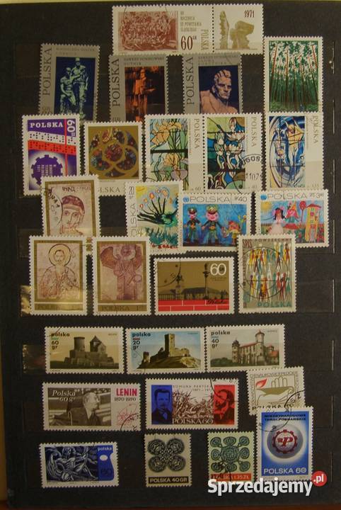 Zestaw znaczków Polska103 lata 1971 luzaki Łódź