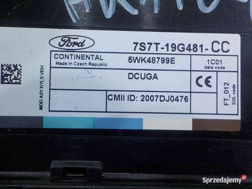 FORD MONDEO MK4 LIFT 16 TDCI 11r HB 5D modul mazowieckie Suków