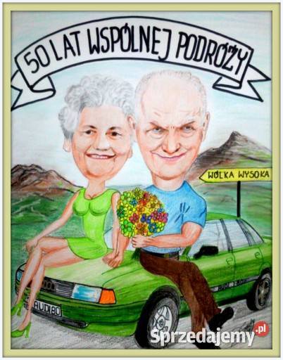 Karykatura portret ze zdjęcia wykonany ręcznie Wałbrzych