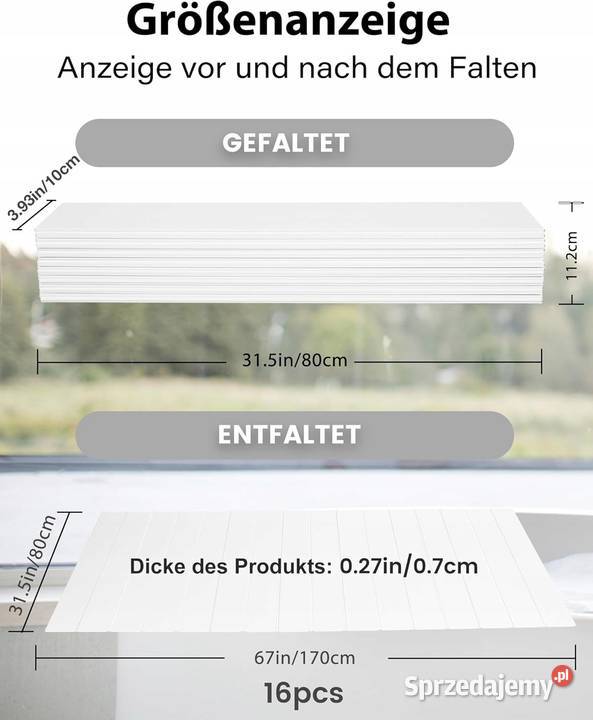 Ezcasch składana półka na wannę 80 x 170 do 10 Myszyniec