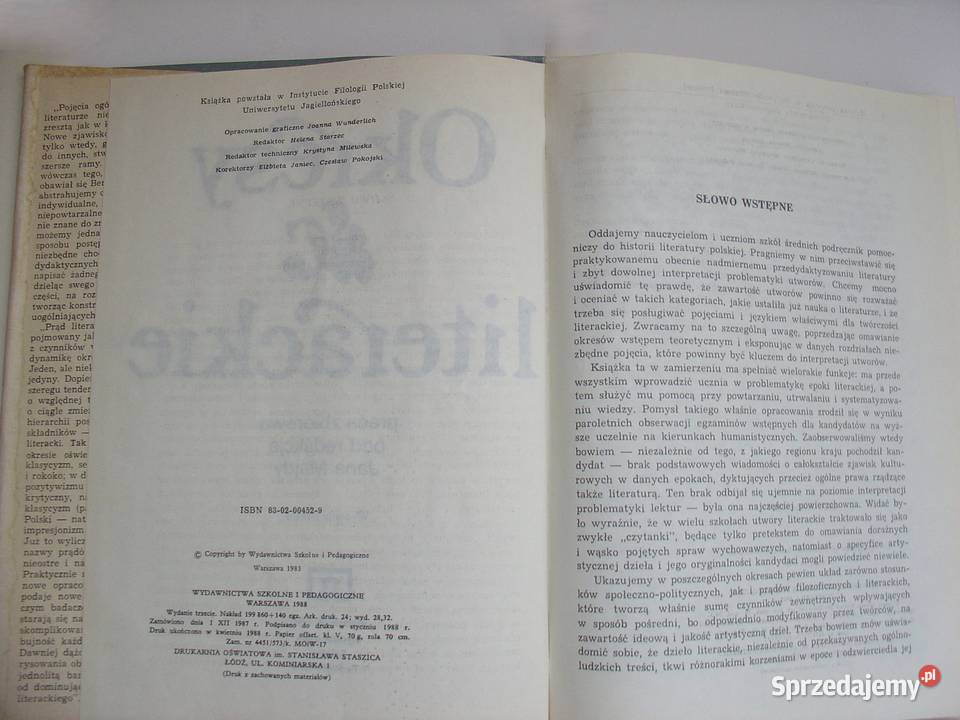 Okresy literackie Praca zbiorowa