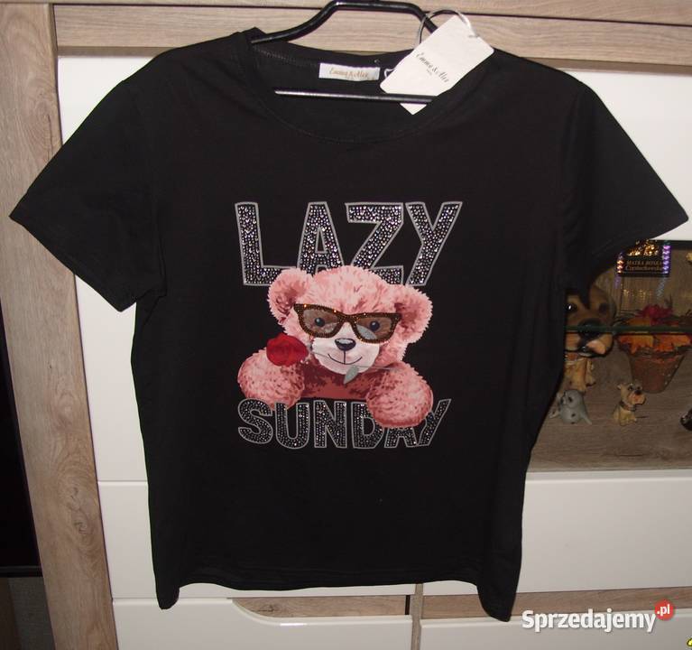 NOWA EmmaAlex Bluzka Tshirt z miśkiem cyrkonie r Rawicz