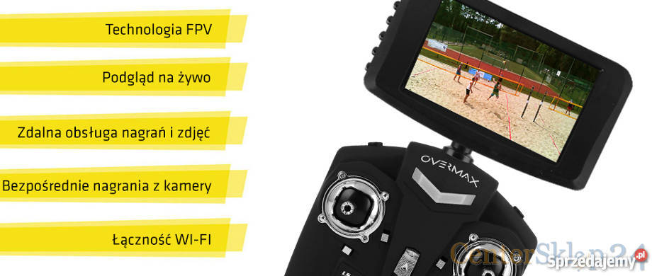 Duży dron 62 OVERMAX XBee Drone 52 FPV WIFI 14 lat+ Zdalnie sterowane Poznań