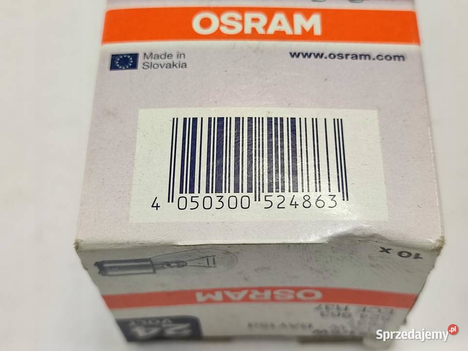 ŻARÓWKA KOMPLET 10 OSRAM 24V P215W BAY15D 7537 osobowe