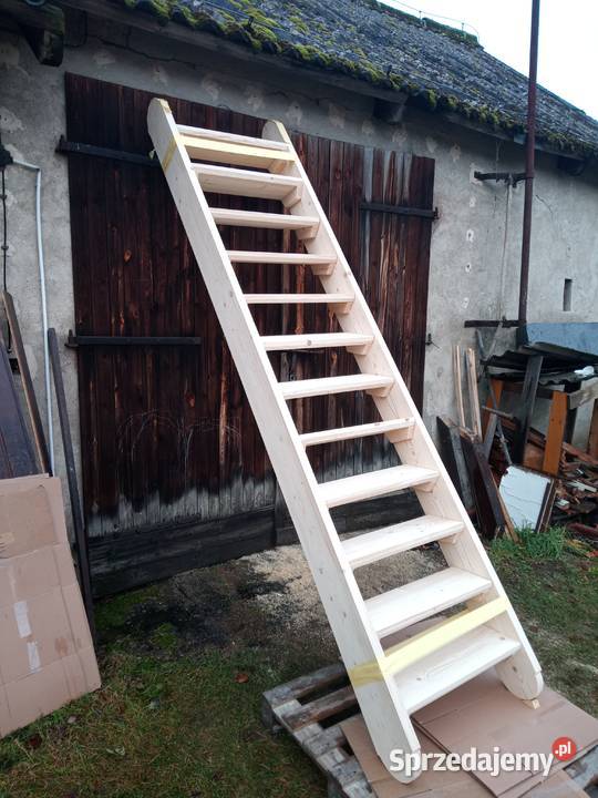 Schody drewniane regulowane mocne grube 45mm Pozostałe zachodniopomorskie Barlinek sprzedam