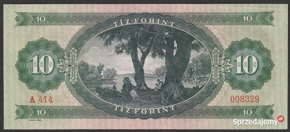 WĘGRY 10 FORINT 1969 UNC Łódź