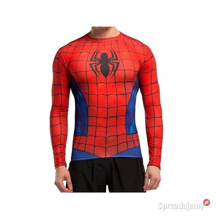 Męska sportowa koszulka kompresyjna Red Plume Spider Shirt