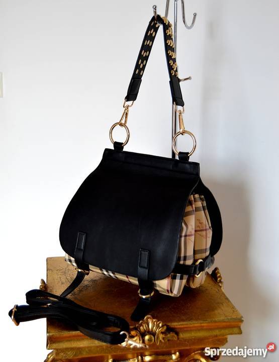 TOREBKA BURBERRY BRIDLE LISTONOSZKA KRATKA NITY szary/srebrny Bydgoszcz