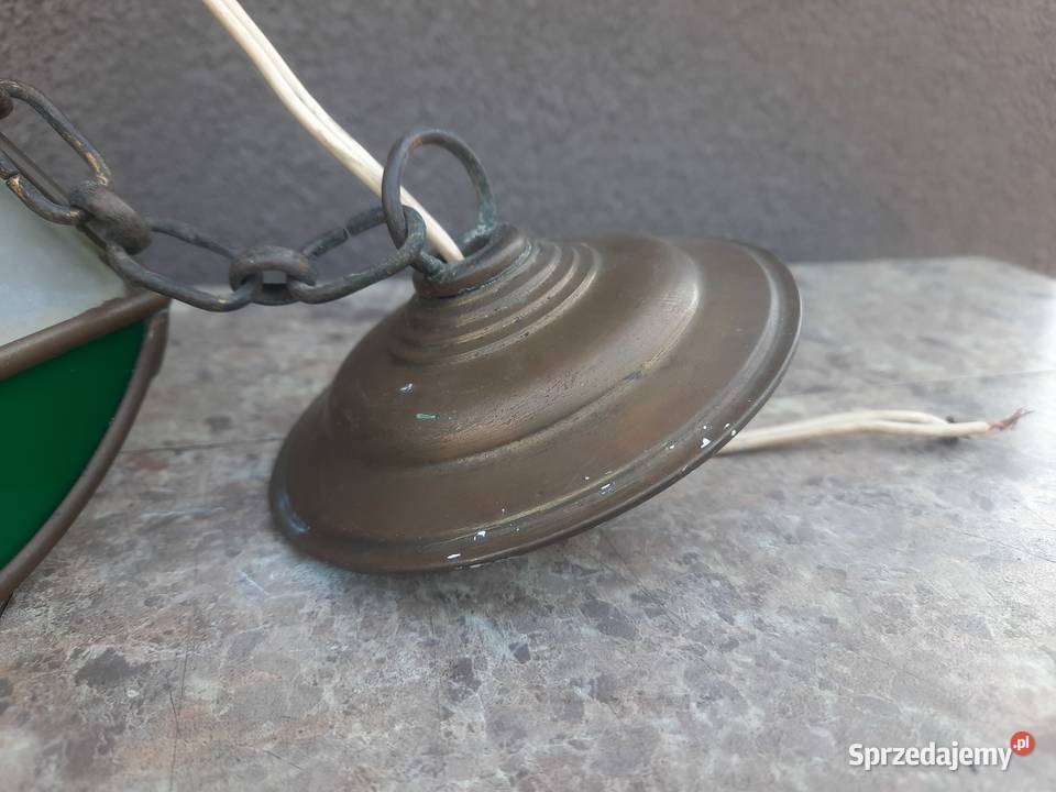 10 Stara lampa sufitowa witrażowa żyrandol pomorskie Tczew sprzedam